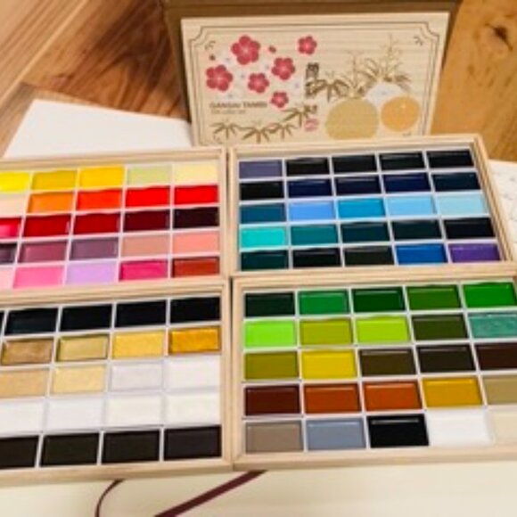 Kuretake Gansai Tambi 100 Watercolour Set - Picture 1 of 15